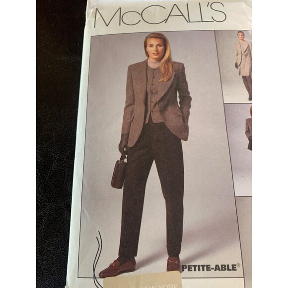 McCall's Misses Coat Vest Pants Skirt Sewing Pattern Sz 14 8538 - Uncut - Picture 2 of 9
